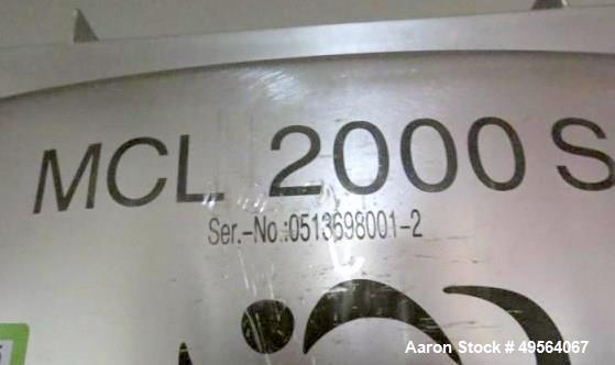 Used Bohle Stainless Steel Blending Bin, Approximate 70 Cubic Foot (2000 Liter)