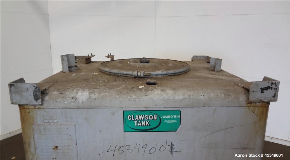 Used Carbon Steel Clawson Tank Company Liquid Tote
