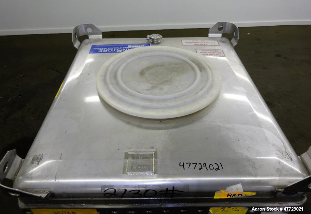 Used Custom Metalcraft Transtore Dimple Jacketed Stainless Steel Tote