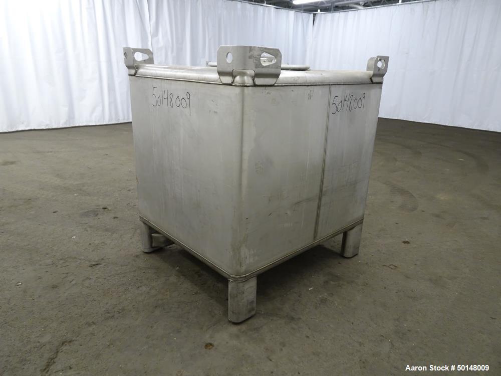 Used- Stainless Steel Tote Container, Model 516843
