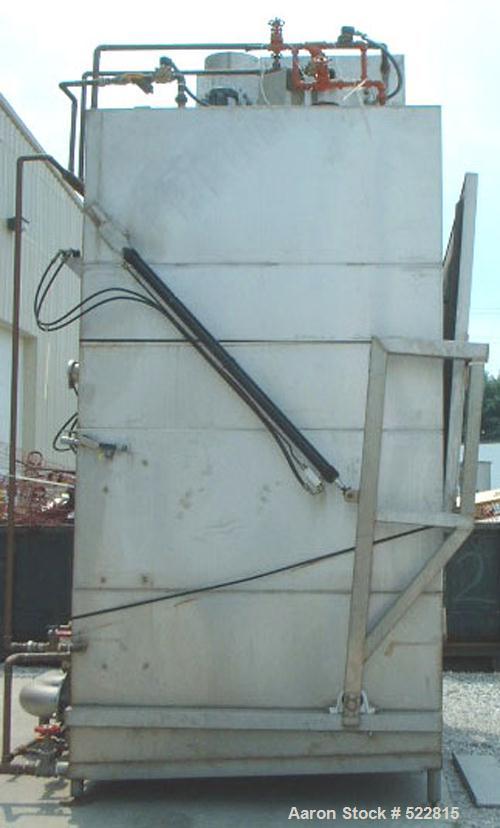 USED: Tote bin washer manufactured by Douglas Machine, model VBT-1000.Recirculated pre wash temp 130 deg F, recirculated wash temp 150 deg Fsanitizing rinse temp 180 deg F. Open dimensions 80" wide x...