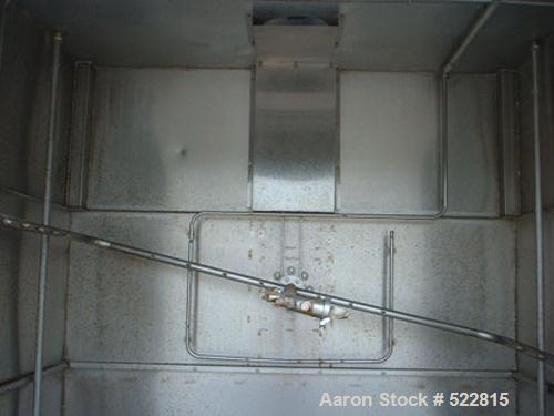 USED: Tote bin washer manufactured by Douglas Machine, model VBT-1000.Recirculated pre wash temp 130 deg F, recirculated wash temp 150 deg Fsanitizing rinse temp 180 deg F. Open dimensions 80" wide x...