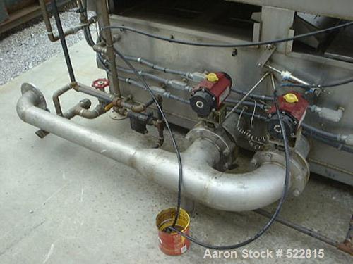 USED: Tote bin washer manufactured by Douglas Machine, model VBT-1000.Recirculated pre wash temp 130 deg F, recirculated wash temp 150 deg Fsanitizing rinse temp 180 deg F. Open dimensions 80" wide x...