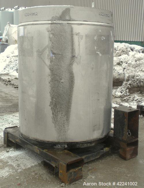 Used Stainless Steel Fabricated Metals Inc Liqua-Bin Liquid Tote