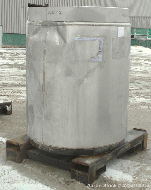 Used Stainless Steel Fabricated Metals Inc Liqua-Bin Liquid Tote