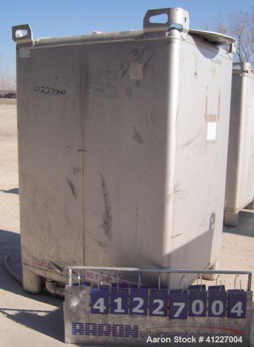 Used Hoover Materials Stackable Liquid Tote Bin,