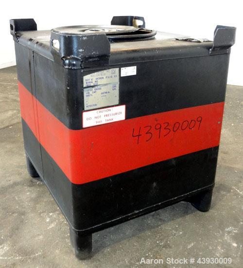 Used- Hoover Group Liquid Tote Bin, 350 Gallon (46.77 cubic feet), Carbon Steel. Rated internal 9.5 psig, DOT 57 specificati...