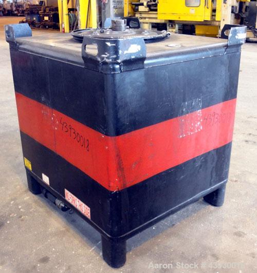 Used- Hoover Group Liquid Tote Bin, 350 Gallon (46.77 cubic feet), Carbon Steel. Rated internal 9.5 psig, DOT 57 specificati...