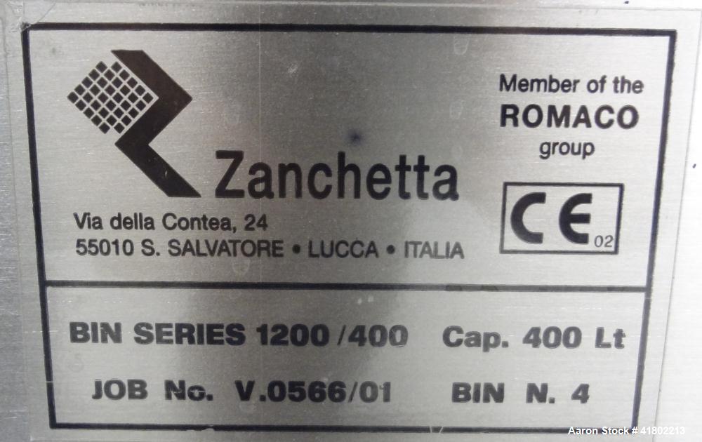 Used- Stainless Steel Zanchetta Tote Bin