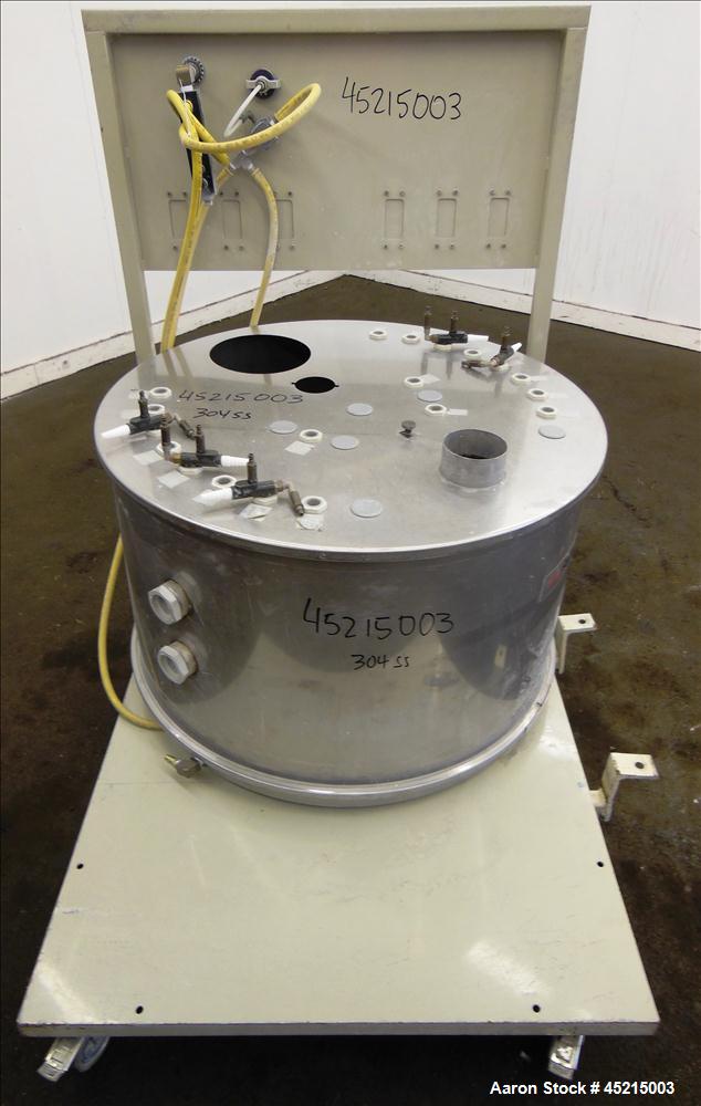 Used Stainless Steel ITW Gema Powder Coating Fluidization Hopper