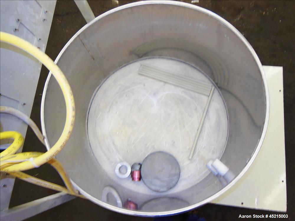 Used Stainless Steel ITW Gema Powder Coating Fluidization Hopper