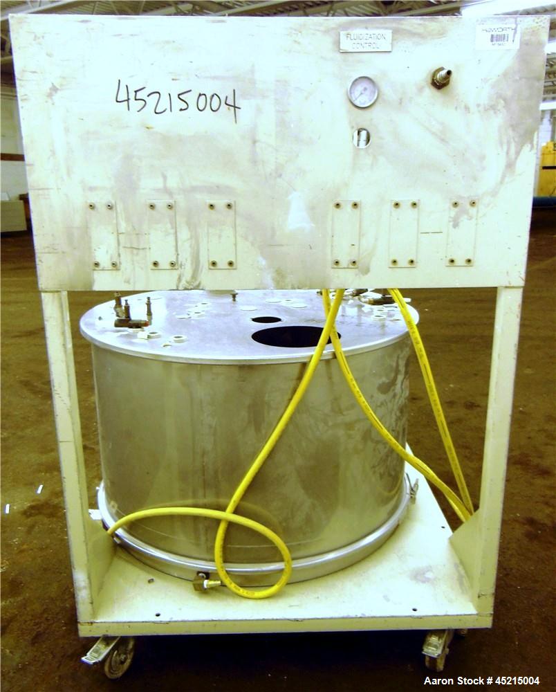 Used- Stainless Steel ITW Gema Powder Coating Fluidization Hopper