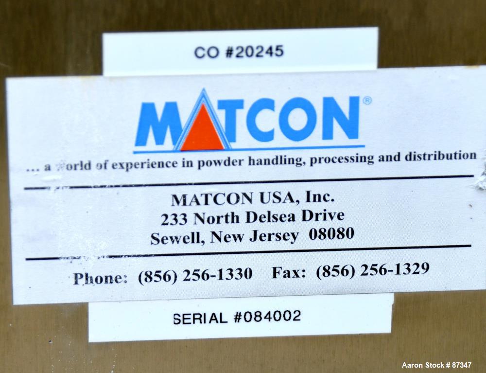 Used Stainless Steel Matcon Pharma Smartdrum System