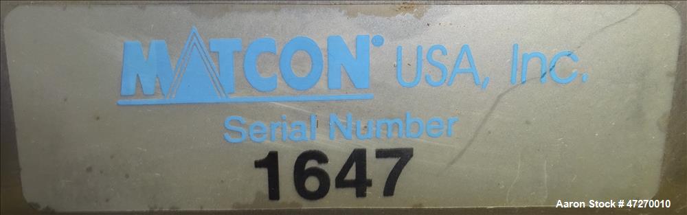 Used Matcon "S" Series Intermediate Bulk Container, Approximately 35.3 Cubic Fe