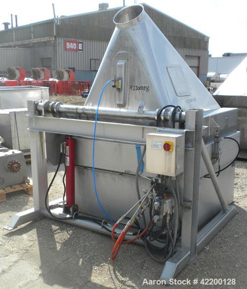Powder Dumpy Used Custom Powder Systems Bin/Drum Dumper, model 1176200, 304 stainl