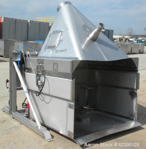 Powder Dumpy Used Custom Powder Systems Bin/Drum Dumper, model 1176200, 304 stainl