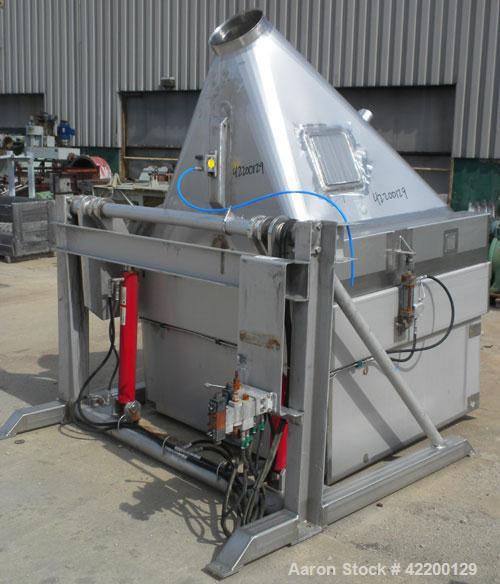 Powder Dumpy Used Custom Powder Systems Bin/Drum Dumper, model 1176200, 304 stainl