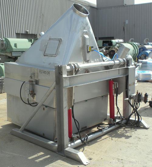 Powder Dumpy Used Custom Powder Systems Bin/Drum Dumper, model 1176200, 304 stainl