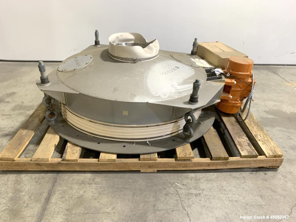 Unused- Peabody Solids Flow Vibratory Feeder / Live Bottom Bin Discharger, Model 6260C, Stainless Steel. 60" Diameter. 20" D...