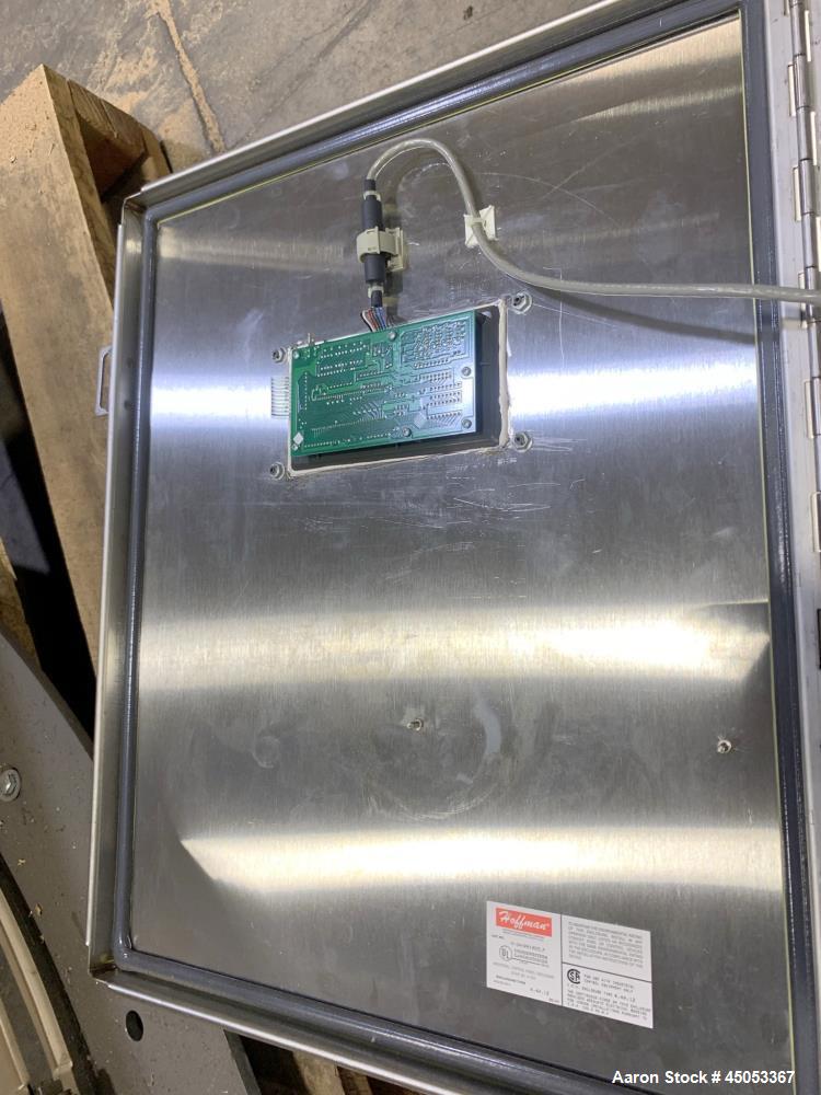 Unused- Peabody Solids Flow Vibratory Feeder / Live Bottom Bin Discharger, Model 6260C, Stainless Steel. 60" Diameter. 20" Discharge. Martin S90 series moto magnetic electric vibrator. Control panel.