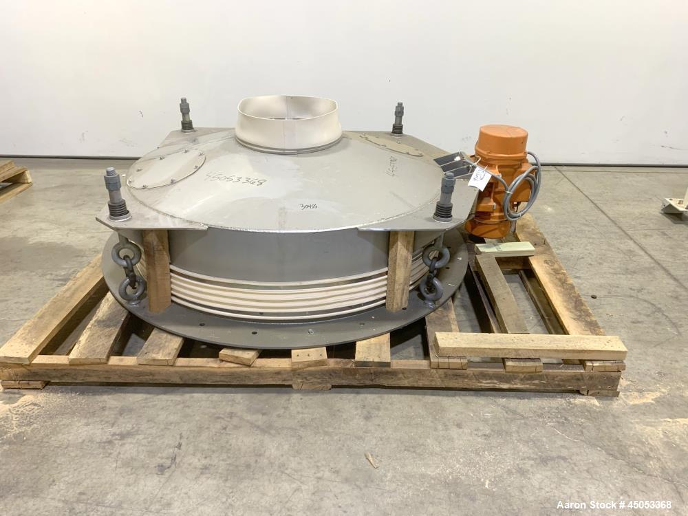 Unused- Peabody Solids Flow Vibratory Feeder / Live Bottom Bin Discharger, Model 6260C, Stainless Steel. 60" Diameter. 20" D...