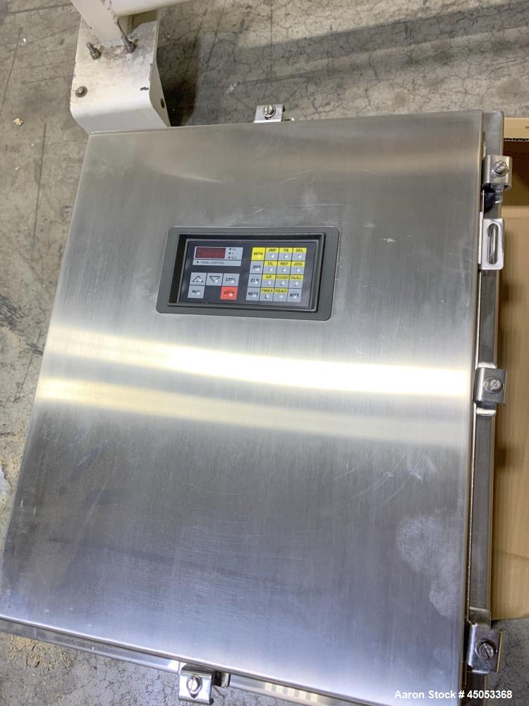Unused- Peabody Solids Flow Vibratory Feeder / Live Bottom Bin Discharger, Model 6260C, Stainless Steel. 60" Diameter. 20" Discharge. Martin S90 series moto magnetic electric vibrator. Control panel.
