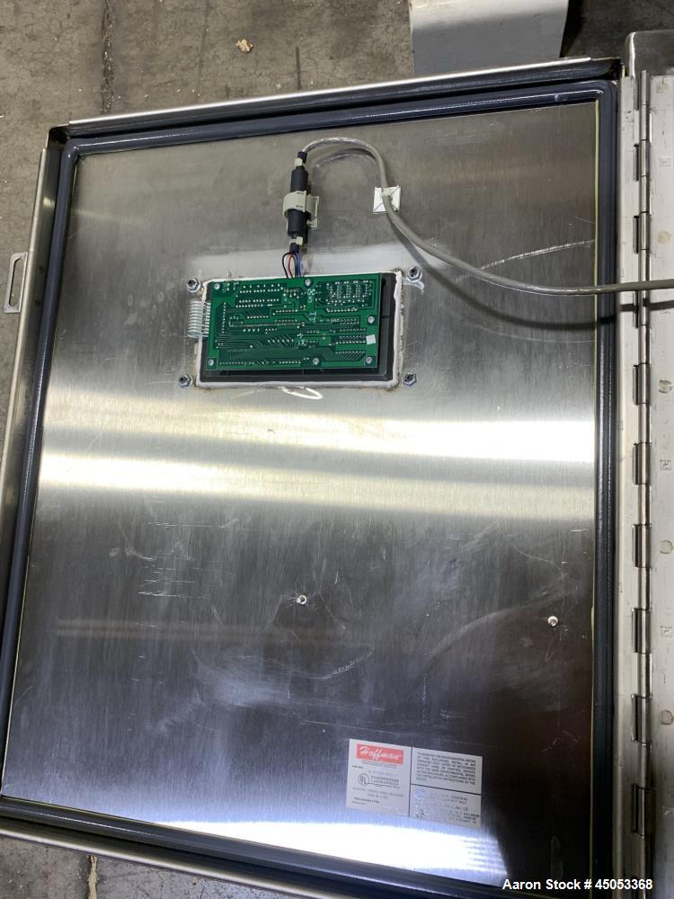 Unused- Peabody Solids Flow Vibratory Feeder / Live Bottom Bin Discharger, Model 6260C, Stainless Steel. 60" Diameter. 20" Discharge. Martin S90 series moto magnetic electric vibrator. Control panel.