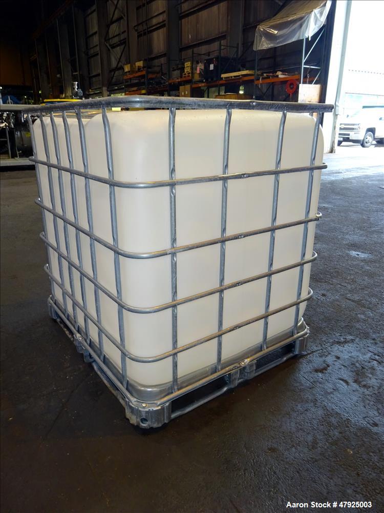 Used Lot of 7 Tote Bins, 264 Gallon, Poly IBC.