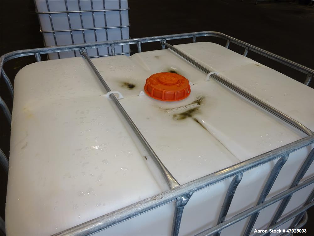 Used Lot of 7 Tote Bins, 264 Gallon, Poly IBC.