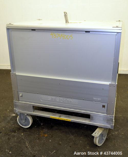 Used Aluminum Stedim Palletank For Shipping, Model PLT 500 ALU