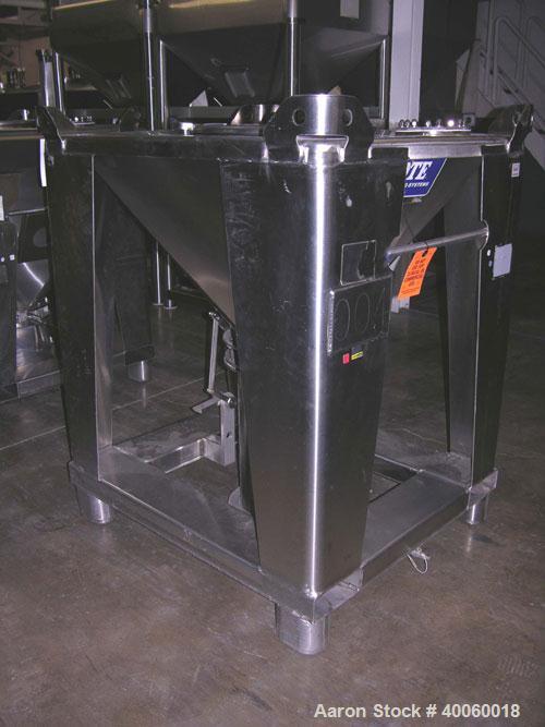 Used Tote Systems Tote Bin, 9 Cubic Feet, Stainless Steel