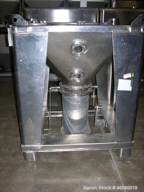 Used Tote Systems Tote Bin, 9 Cubic Feet, Stainless Steel