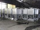 Used-Approximately 2000 Liter (65 cubic foot), 316 Stainless Steel, Stackable Tote Bin.51.5