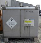 Used Hoover Group Liquid Tote Bin, 46.77 cubic feet (350 gallon), 304 stainless steel. 42
