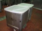 Used Dump buggy/ portable tote, stainless steel.