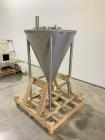 Unused- Schlueter Eductor / Pump Hopper, 304 Stainless Steel, Vertical. Approximate 36