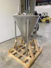 Unused- Schlueter Eductor / Pump Hopper, 304 Stainless Steel, Vertical. Approximate 36