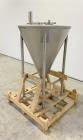 Unused- Schlueter Eductor / Pump Hopper, 304 Stainless Steel, Vertical. Approximate 36