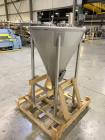 Unused- Schlueter Eductor / Pump Hopper, 304 Stainless Steel, Vertical. Approximate 36