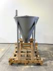 Unused- Schlueter Eductor / Pump Hopper, 304 Stainless Steel, Vertical. Approximate 36