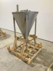 Unused- Schlueter Eductor / Pump Hopper, 304 Stainless Steel, Vertical. Approximate 36
