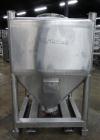 Used- Tote Bin, Approximately 36 Cubic Feet, 230 Gallons, Stainless Steel. 47