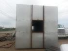 Used Stainless Steel Hopper/Bin. 12' x 12' wide x 16' long. Outside support constructed of mild steel.
