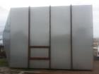 Used Stainless Steel Hopper/Bin. 12' x 12' wide x 16' long. Outside support constructed of mild steel.