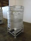 Used- Theresa Friedman & Sons Tote Bin, 800 Liter, 28 Cubic Feet, 304 Stainless 