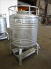 Used- Eurocont Tote Bin, 800 Liter, 28 Cubic Feet, 304 Stainless Steel, Vertical