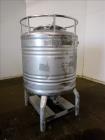 Used Eurocont Tote Bin, 800 Liter, 28 Cubic Feet, 304 Stainless Steel, Vertical