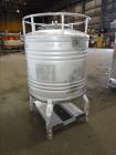 Used Eurocont Tote Bin, 800 Liter, 28 Cubic Feet, 304 Stainless Steel, Vertical