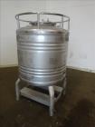 Used Eurocont Tote Bin, 800 Liter, 28 Cubic Feet, 304 Stainless Steel, Vertical