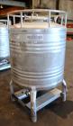 Used- Automationstechnik Tote Bin, 800 Liter, 28 Cubic Feet, 304 Stainless Steel, Vertical. Approximate 40
